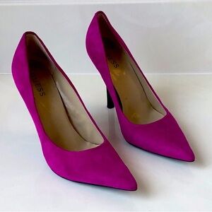 Guess Cadeo Pink Suede Heels